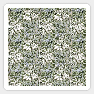 William Morris Tulip and Willow Pattern on Pale Green Magnet